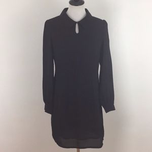 Fashion Union Black Shirt Dress Long Sleeves